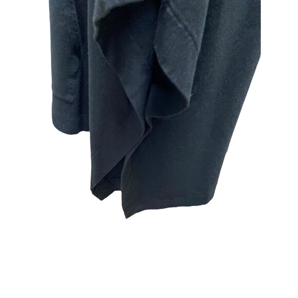 J.Jill PureJill Modal Blend Super Soft Poncho Black Size M/L Coastal Fall Boho - Picture 11 of 15